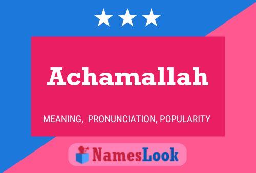 ملصق اسم Achamallah