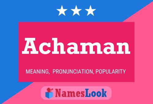 ملصق اسم Achaman