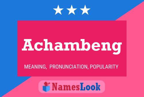 ملصق اسم Achambeng