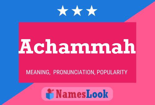 ملصق اسم Achammah