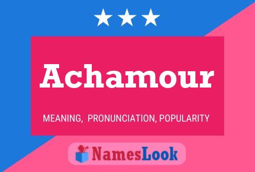 ملصق اسم Achamour