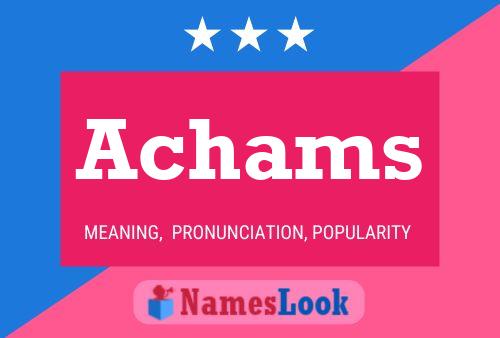 ملصق اسم Achams