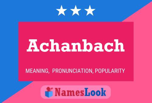 ملصق اسم Achanbach