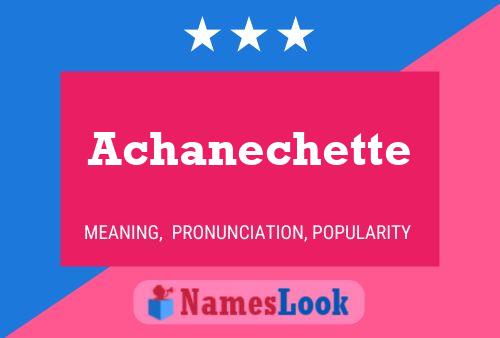 ملصق اسم Achanechette