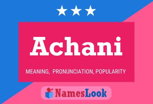 ملصق اسم Achani