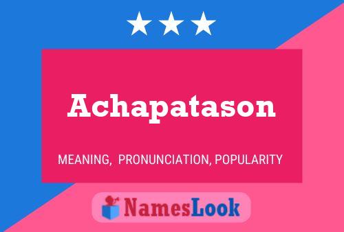 ملصق اسم Achapatason