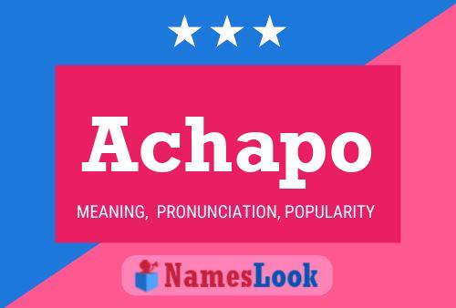 ملصق اسم Achapo