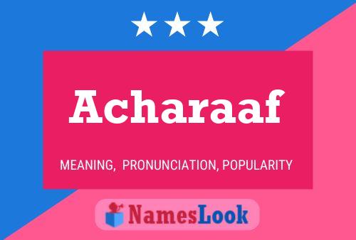 ملصق اسم Acharaaf