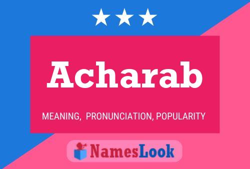 ملصق اسم Acharab