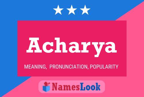 ملصق اسم Acharya