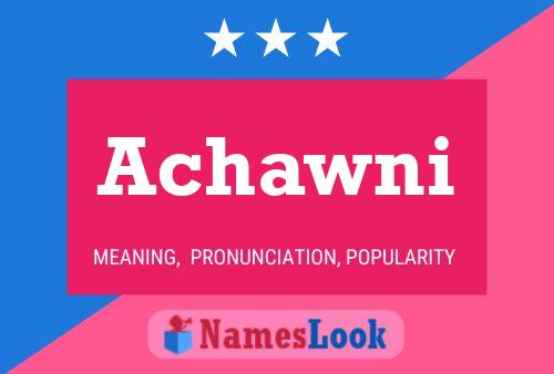 ملصق اسم Achawni