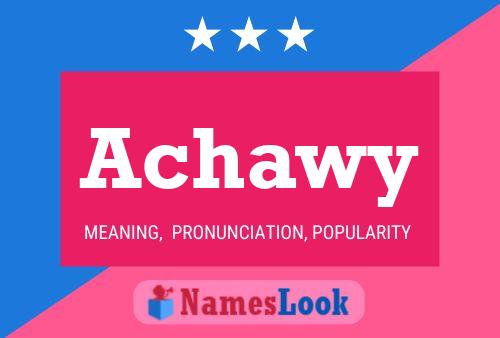 ملصق اسم Achawy