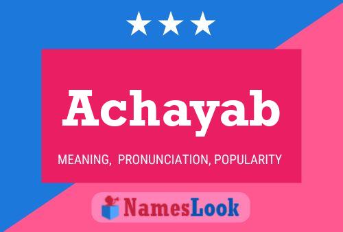 ملصق اسم Achayab