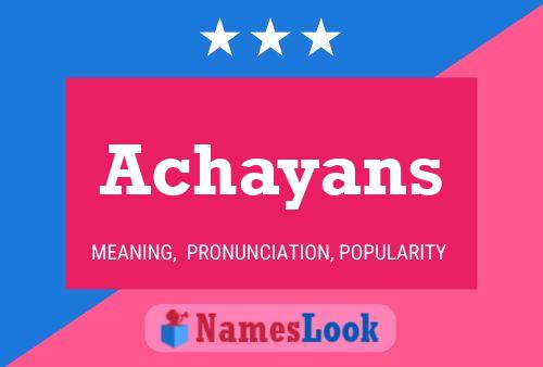 ملصق اسم Achayans