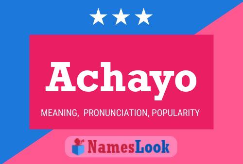 ملصق اسم Achayo