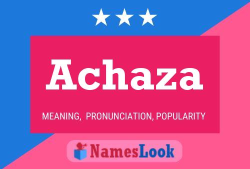 ملصق اسم Achaza