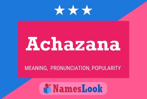 ملصق اسم Achazana