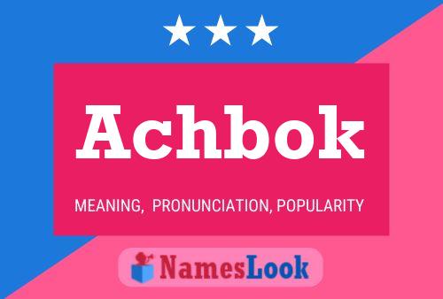 ملصق اسم Achbok