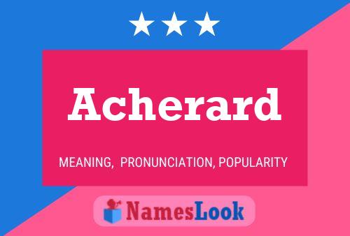 ملصق اسم Acherard