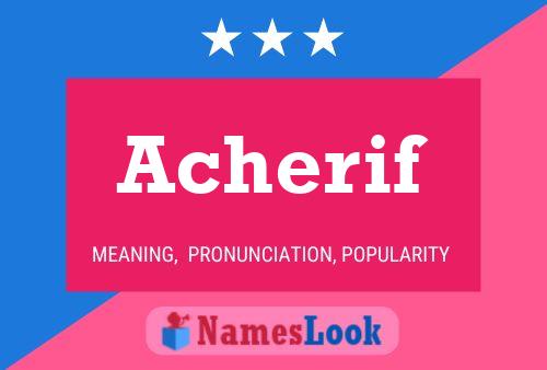 ملصق اسم Acherif