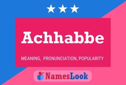 ملصق اسم Achhabbe