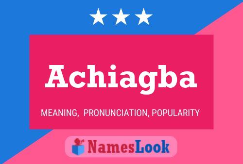 ملصق اسم Achiagba