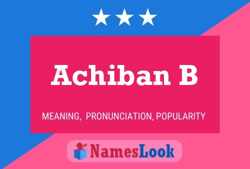 ملصق اسم Achiban B