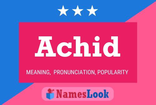 ملصق اسم Achid