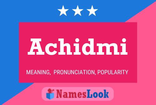 ملصق اسم Achidmi