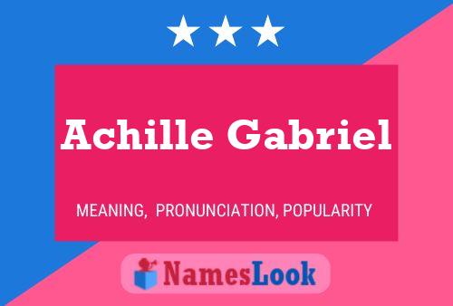 ملصق اسم Achille Gabriel