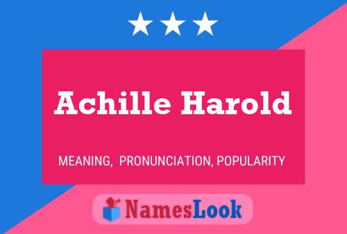 ملصق اسم Achille Harold