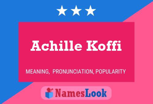 ملصق اسم Achille Koffi