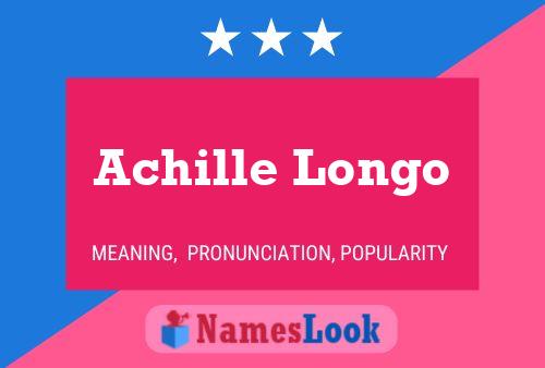 ملصق اسم Achille Longo