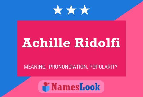 ملصق اسم Achille Ridolfi