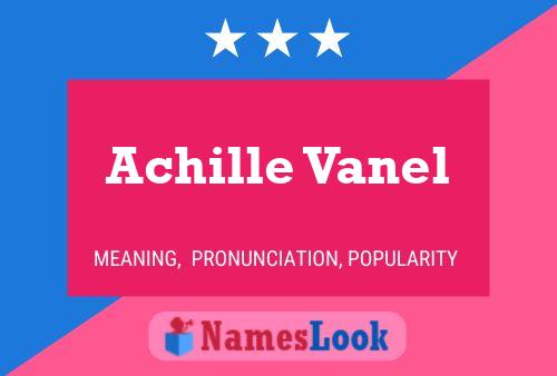 ملصق اسم Achille Vanel