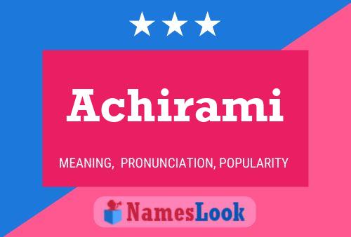 ملصق اسم Achirami