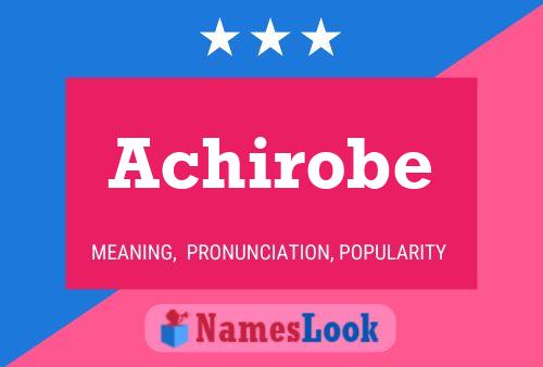 ملصق اسم Achirobe