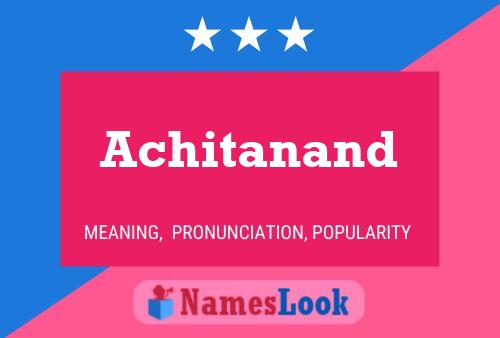 ملصق اسم Achitanand