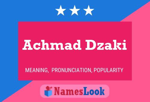 ملصق اسم Achmad Dzaki