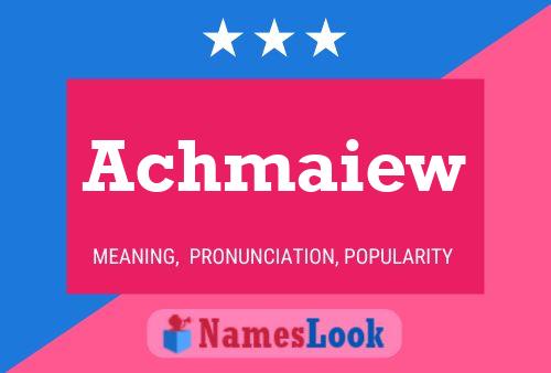 ملصق اسم Achmaiew