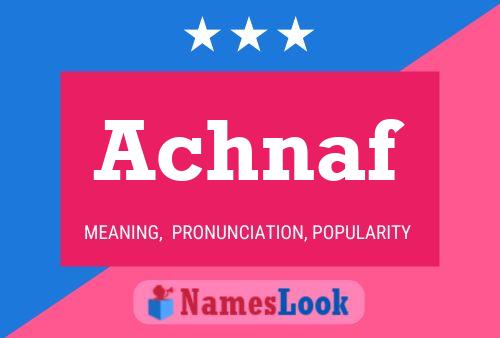 ملصق اسم Achnaf