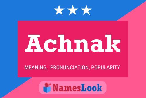 ملصق اسم Achnak