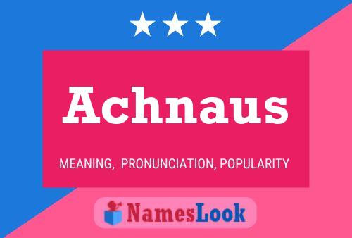 ملصق اسم Achnaus