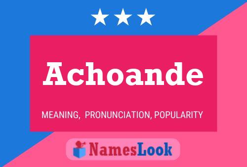 ملصق اسم Achoande