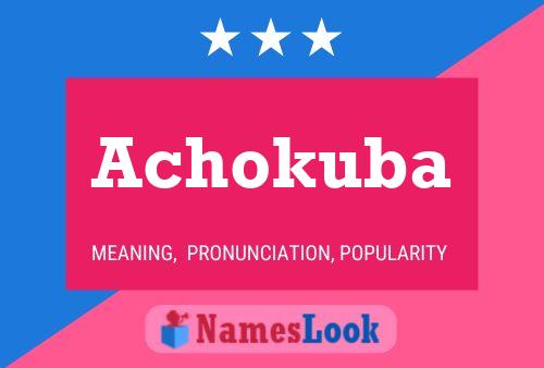 ملصق اسم Achokuba