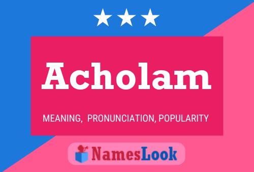 ملصق اسم Acholam