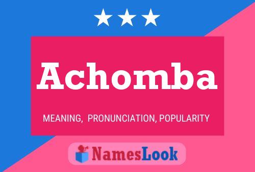 ملصق اسم Achomba