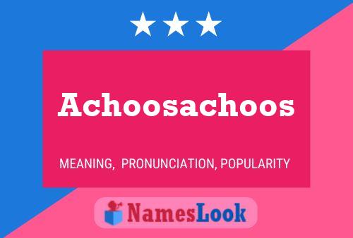 ملصق اسم Achoosachoos