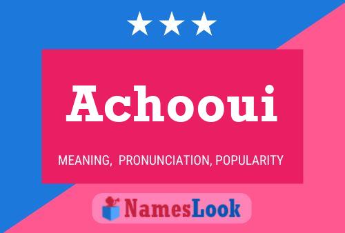 ملصق اسم Achooui