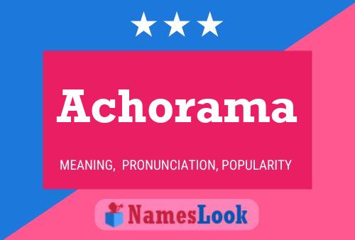 ملصق اسم Achorama